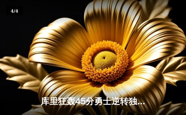 库里狂轰45分勇士逆转独行侠，西部决赛G2惊险取胜 - 4